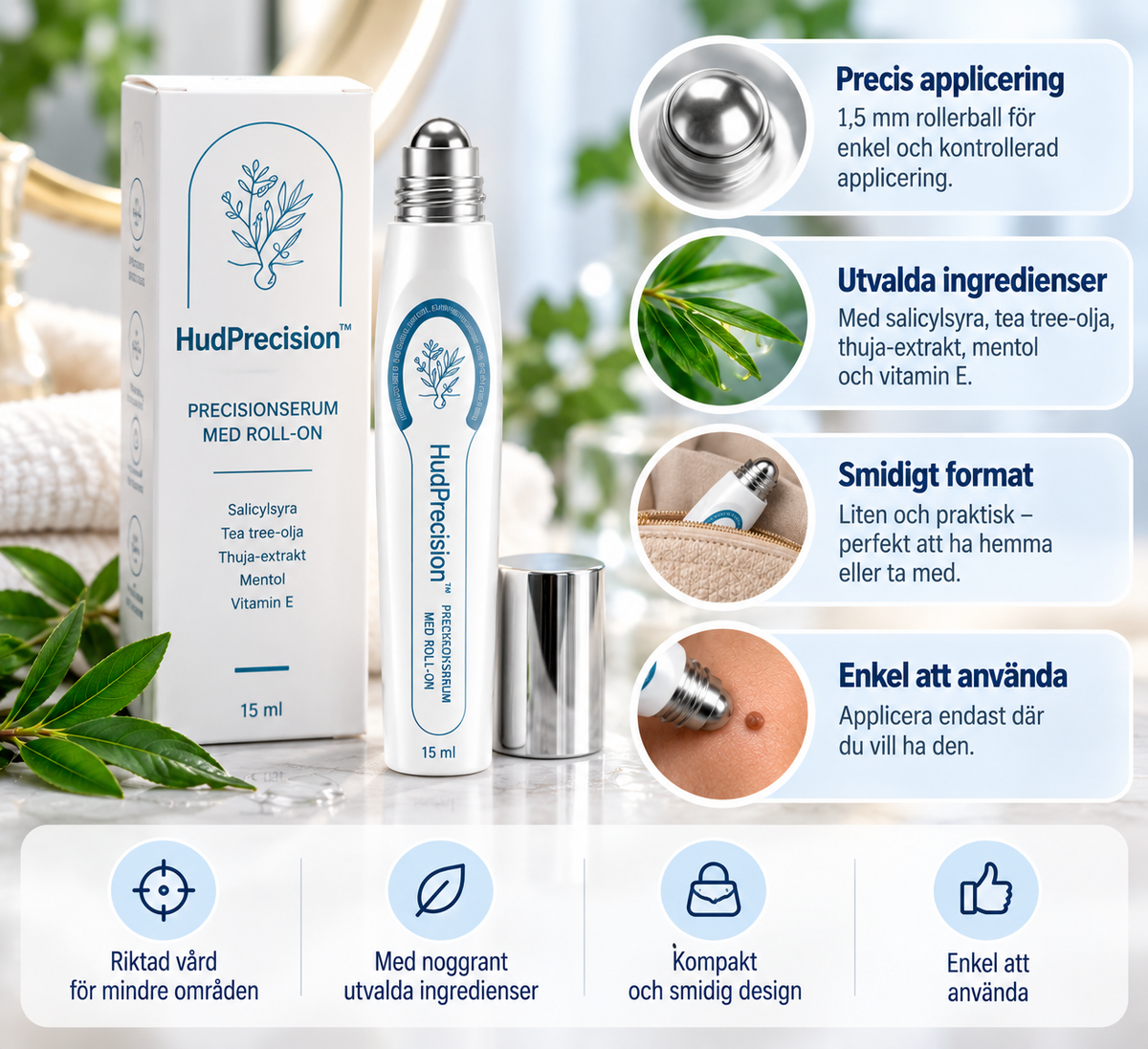 HudPrecision™ – Precisionsserum med smidig roll-on
