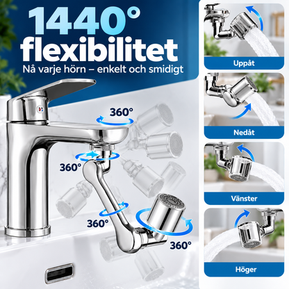 VattenFlex™ – 1440° roterande kranförlängare för enklare vardag