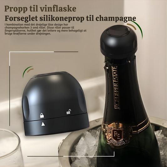 VinoLock™ – Roterande lufttät förslutare för vin- och dryckesflaskor