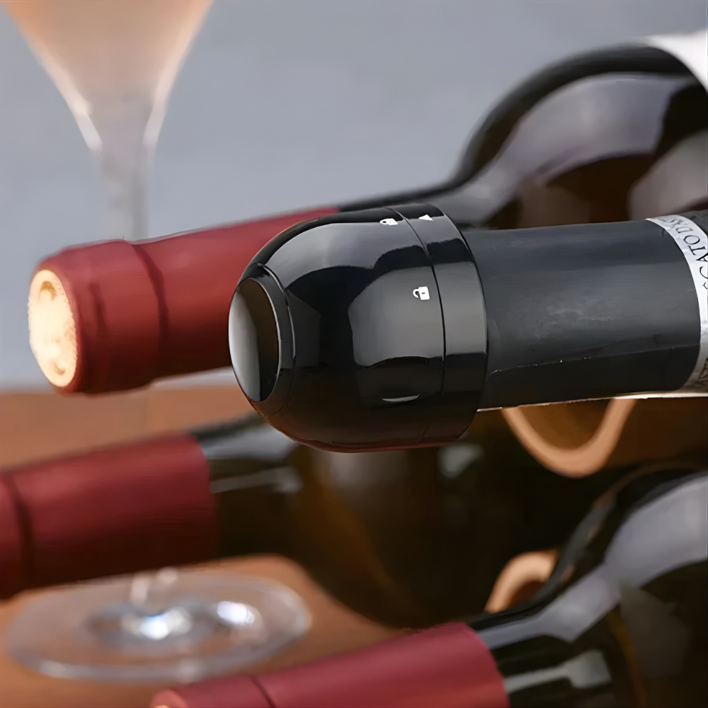 VinoLock™ – Roterande lufttät förslutare för vin- och dryckesflaskor