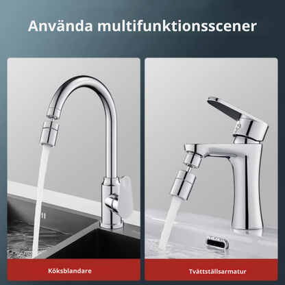 FlexiStröm| Roterbar kranadapter med dubbla vattenlägen – sparar vatten och ökar trycket.