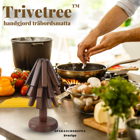 Trivetree™ – Bordsunderlägg i trä och värmetåliga bordsunderlägg