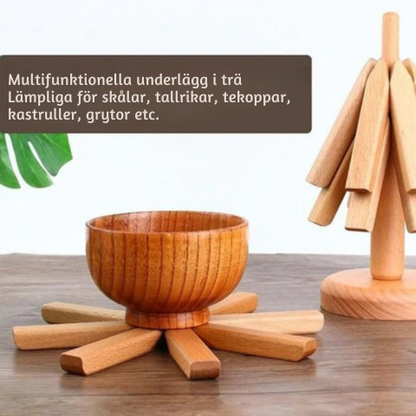 Trivetree™ – Bordsunderlägg i trä och värmetåliga bordsunderlägg