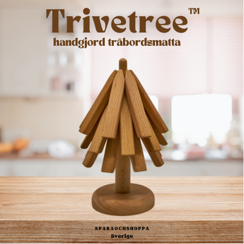 Trivetree™ – Bordsunderlägg i trä och värmetåliga bordsunderlägg