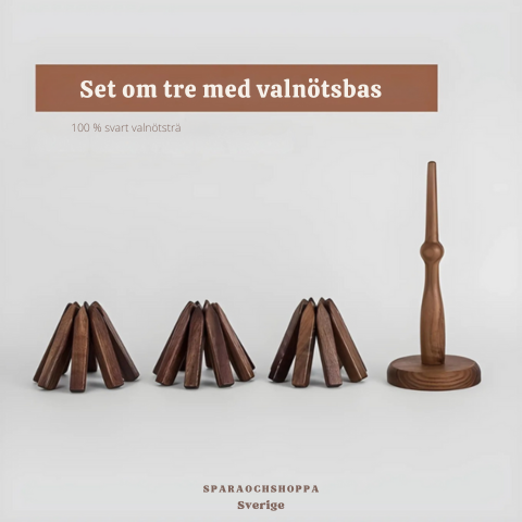 Trivetree™ – Bordsunderlägg i trä och värmetåliga bordsunderlägg