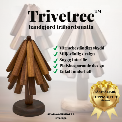 Trivetree™ – Bordsunderlägg i trä och värmetåliga bordsunderlägg