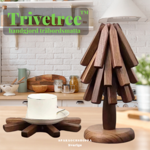 Trivetree™ – Bordsunderlägg i trä och värmetåliga bordsunderlägg