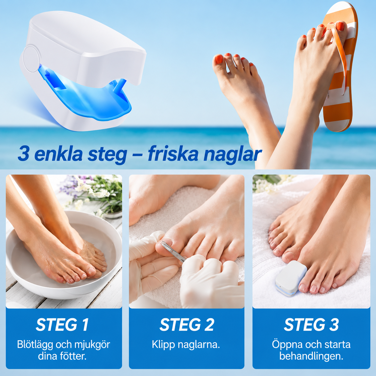 NagelLjus™ – Smidig ljusbehandling för nagelvård hemma