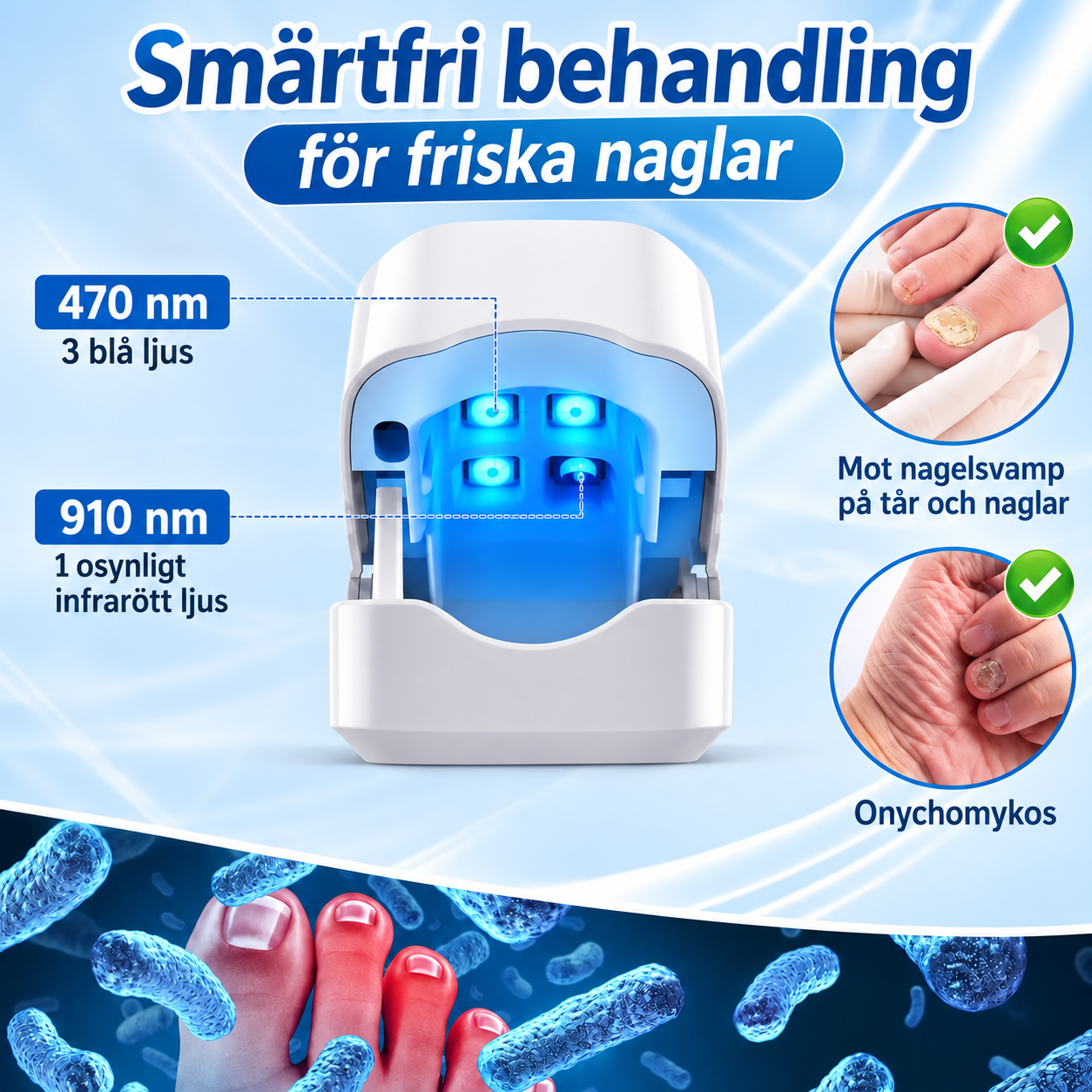 NagelLjus™ – Smidig ljusbehandling för nagelvård hemma