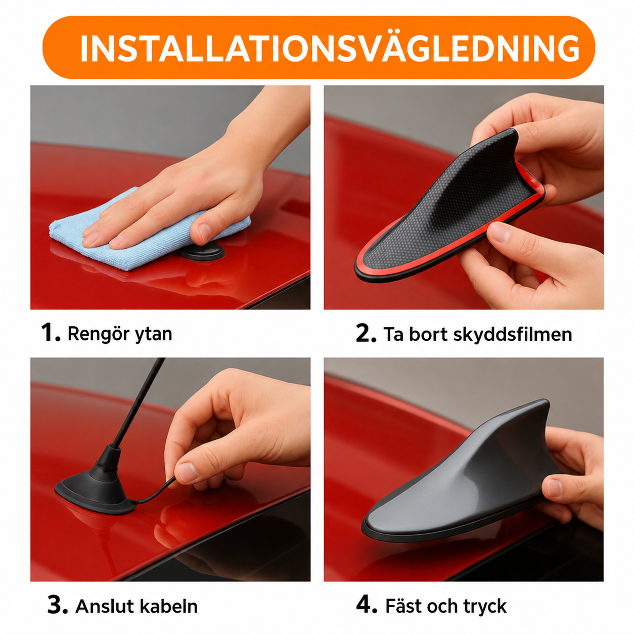 ProWave Hajfena - kombinerar en elegant design med en verklig förbättring av radiomottagningen.