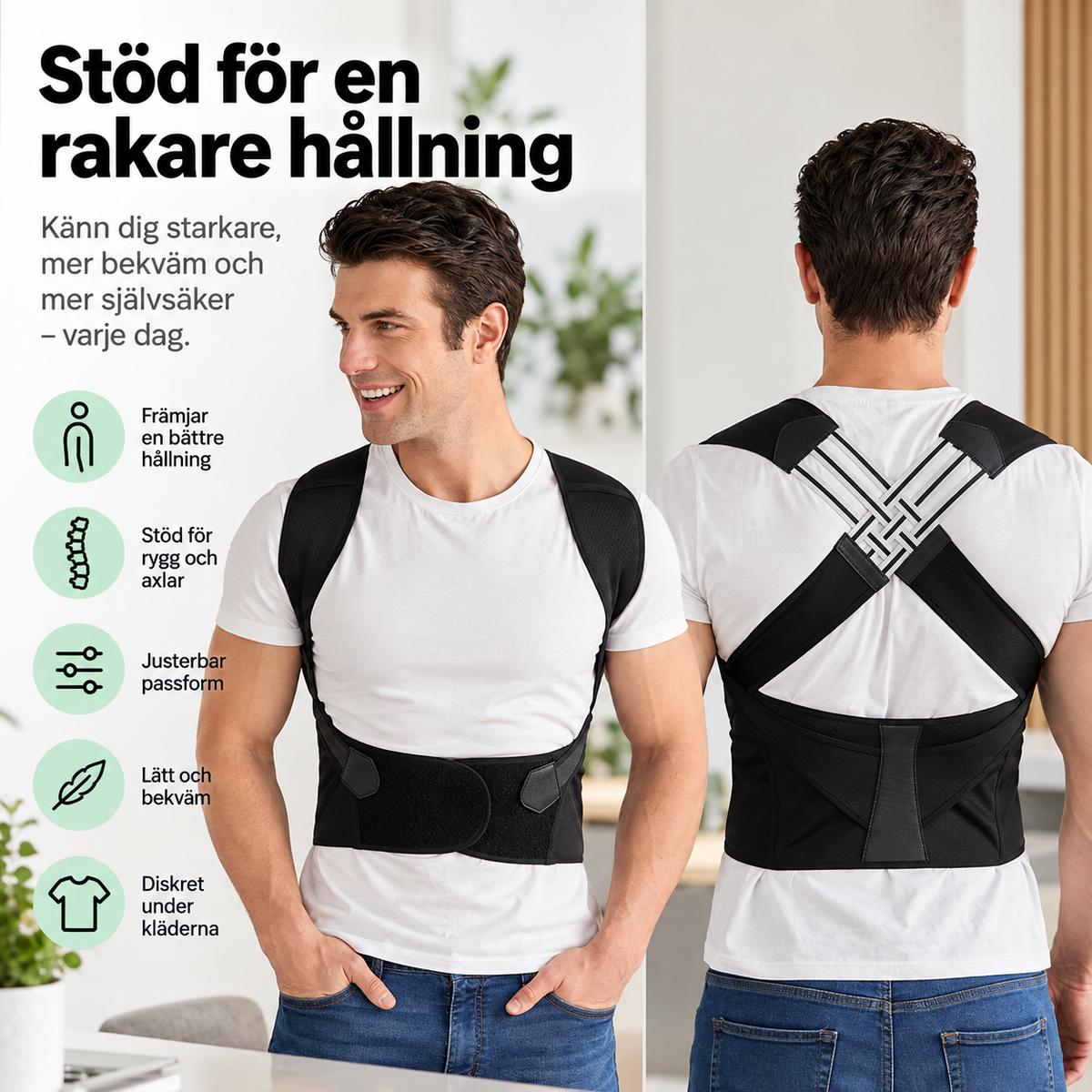 Hållningsstöd – För en rakare och mer bekväm hållning