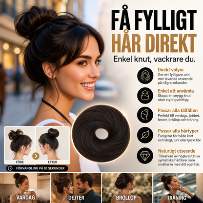 VolumKnut™ – Fyllig &amp; Elegant Hårknut på Sekunder
