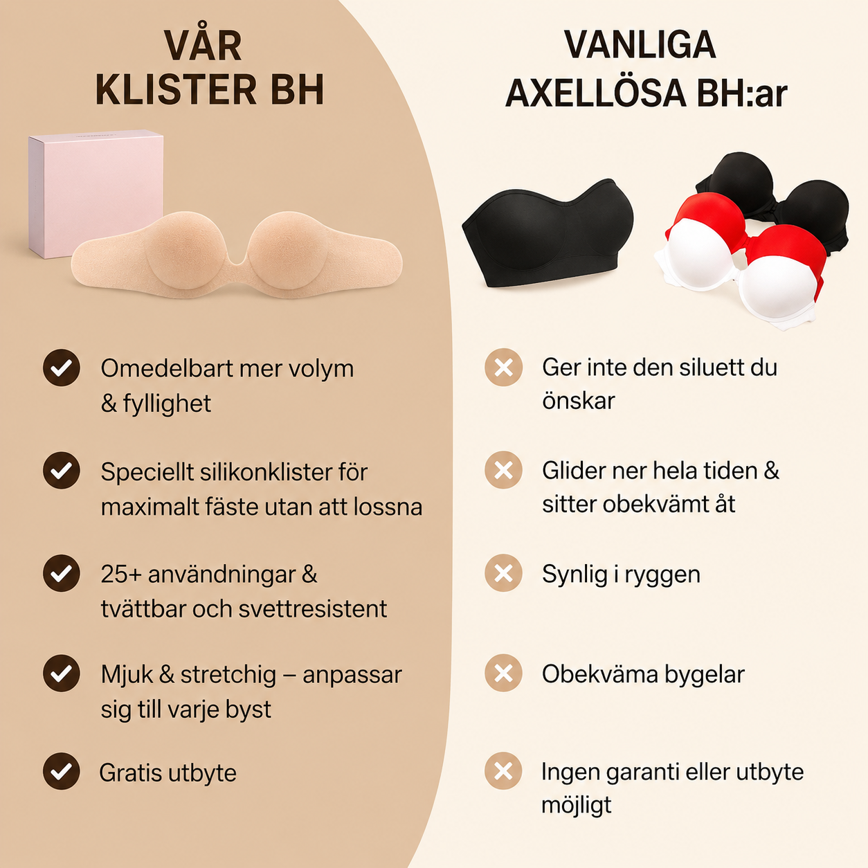 LumiLift™ – Självhäftande Push-Up BH