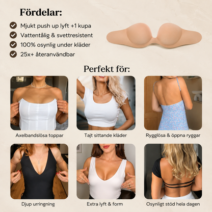 LumiLift™ – Självhäftande Push-Up BH