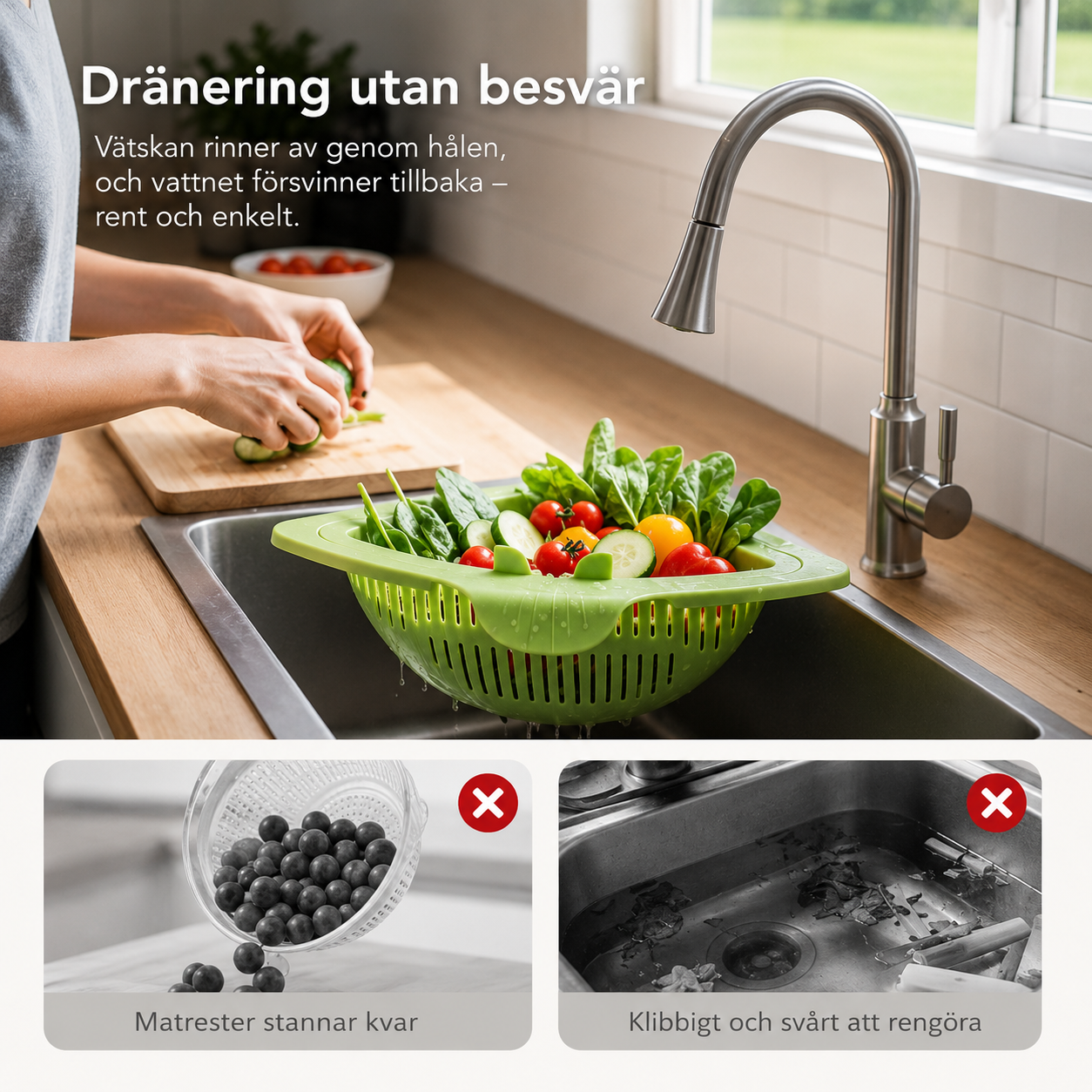 DiskHörn™ – Förvandla hörnet vid diskhon till smart förvaring och effektiv avrinning