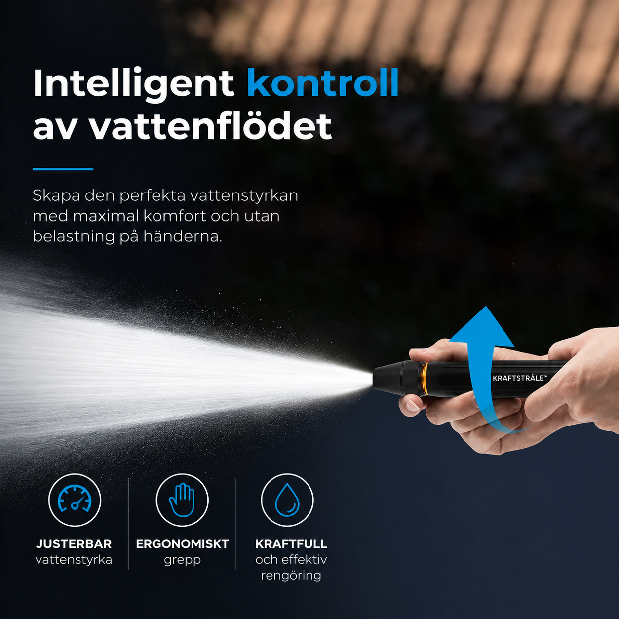 KraftStråle™ – professionell rengöringskraft direkt från din trädgårdsslang