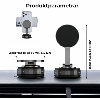 TryggGrip™ – Magnetisk telefonhållare för bilen