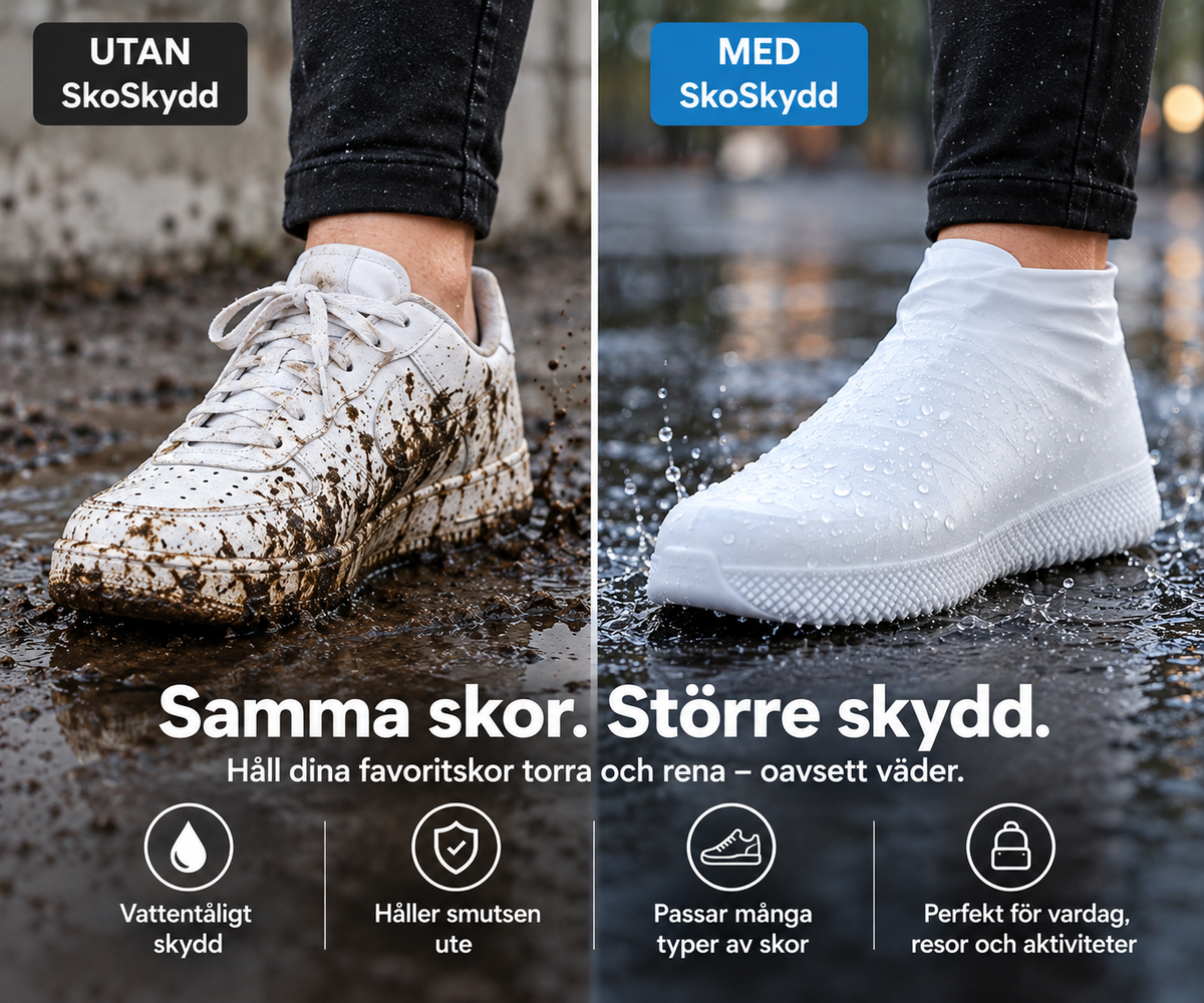 SkoSkydd™ – Skydda dina skor mot regn, lera och smuts