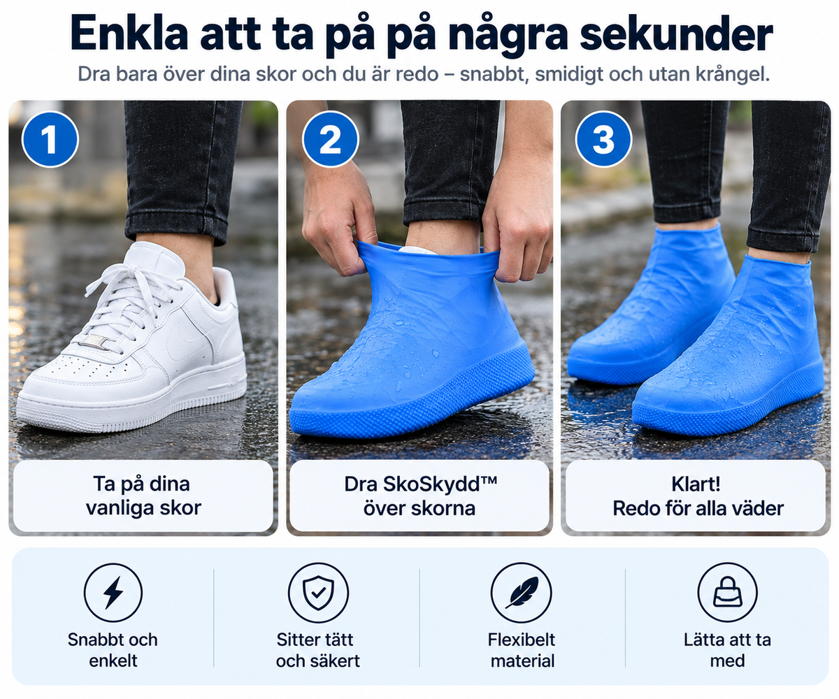 SkoSkydd™ – Skydda dina skor mot regn, lera och smuts