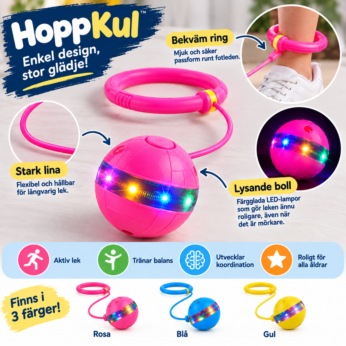 HoppKul™ – Aktiv hoppleksak för barn