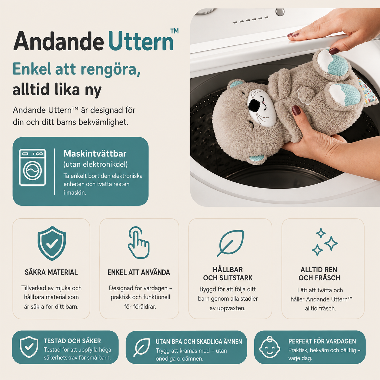 LillaLugn™ – Den andande uttern för mysigare sovstunder