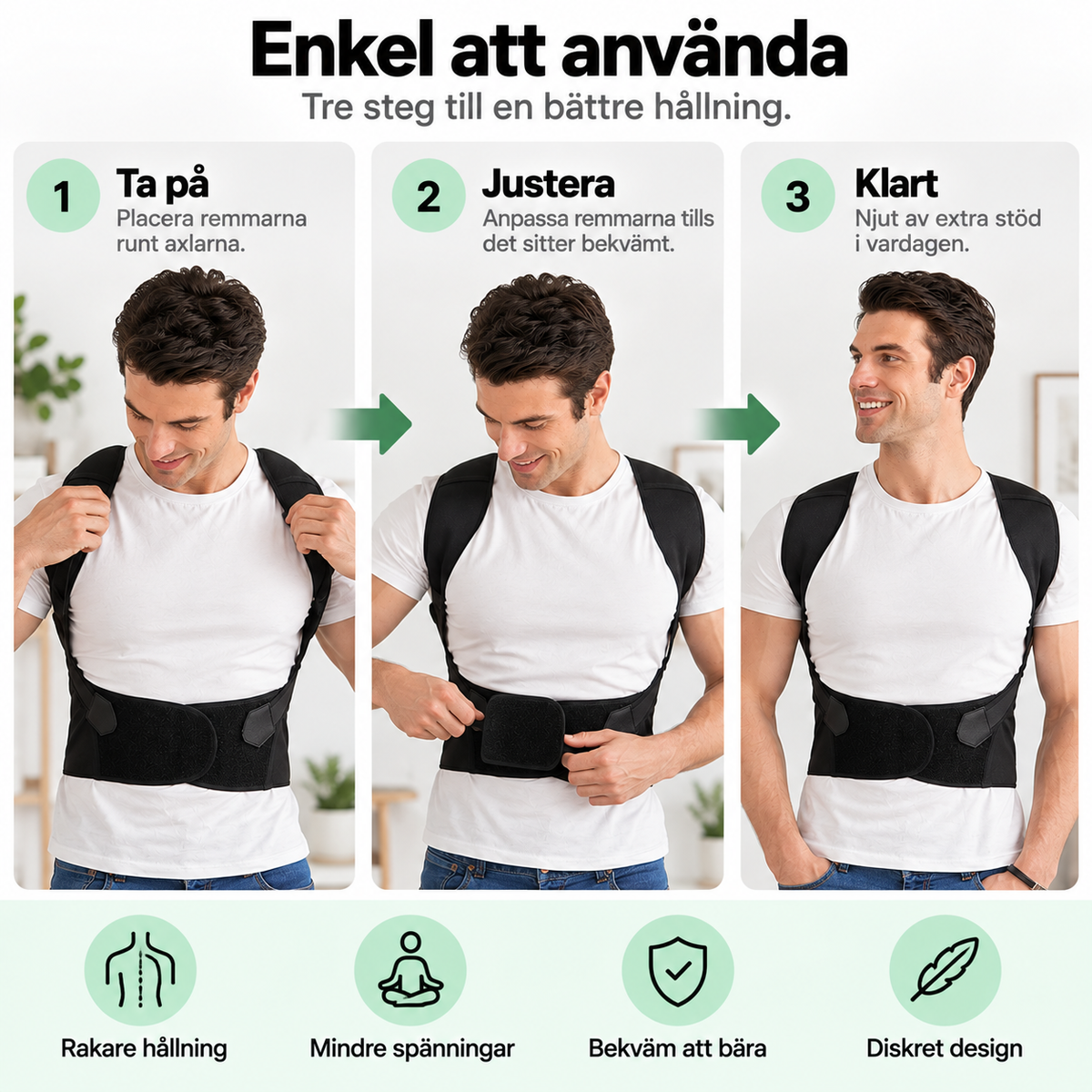 Hållningsstöd – För en rakare och mer bekväm hållning