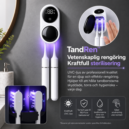 TandRen™ – UV-tandborsthållare med automatisk rengöring