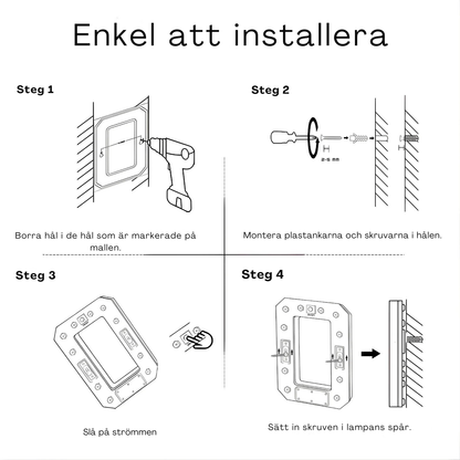 NordEco Ljus™– Aurinkokennolla toimiva talonumerolamppu, anturi ja helppo asennus