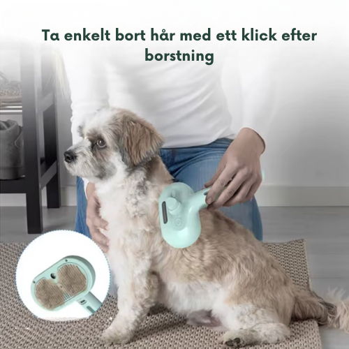 Dampbørste til hunde og katte – skånsom udredning og hårfjerning