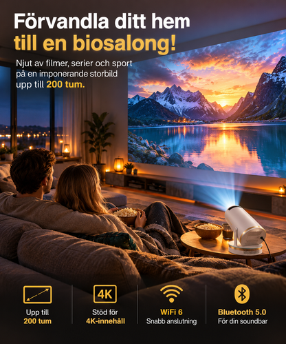 CineLux™ – Smart 4K Projektor för Hemmabio