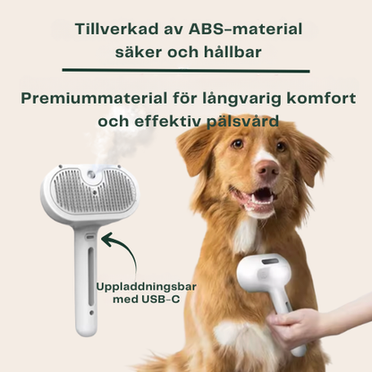 Dampbørste til hunde og katte – skånsom udredning og hårfjerning
