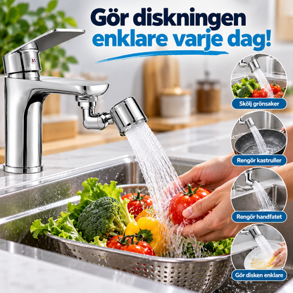 VattenFlex™ – 1440° roterande kranförlängare för enklare vardag