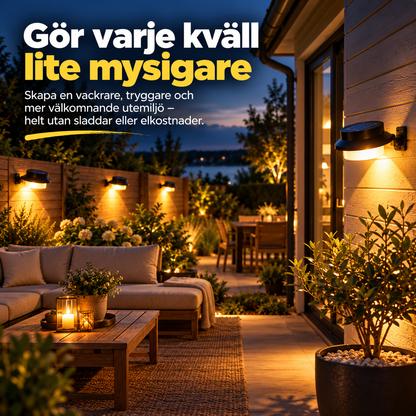 SolGlöd™ – Solcellsdriven utomhusbelysning