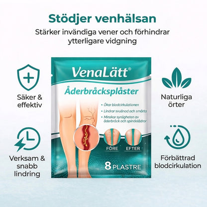 VenaLätt™  – Mikronål-patch för venstöd och lindring av tunga ben
