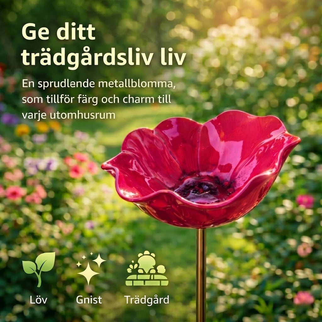NordicBloom™ – Botanisk vattenstation för fåglar, bin och fjärilar