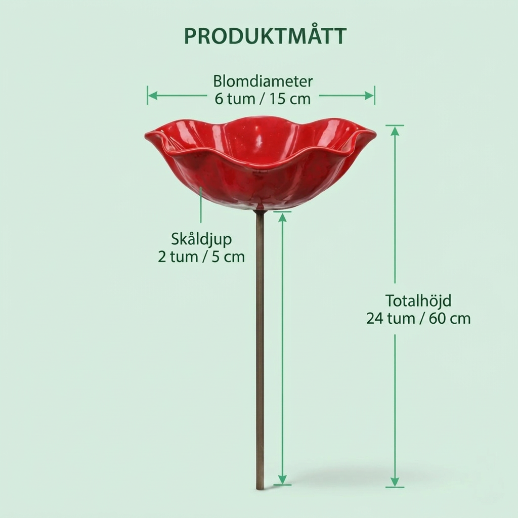 NordicBloom™ – Botanisk vattenstation för fåglar, bin och fjärilar