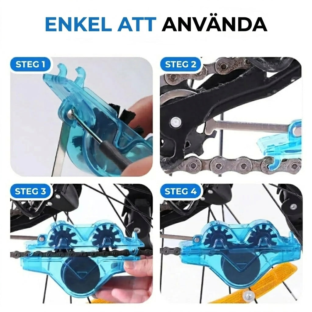 Kedjeskrub™ – Snabb och enkel universalrengörare för kedjor
