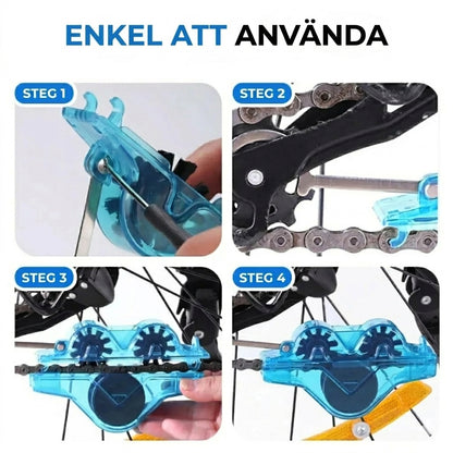 Kedjeskrub™ – Snabb och enkel universalrengörare för kedjor