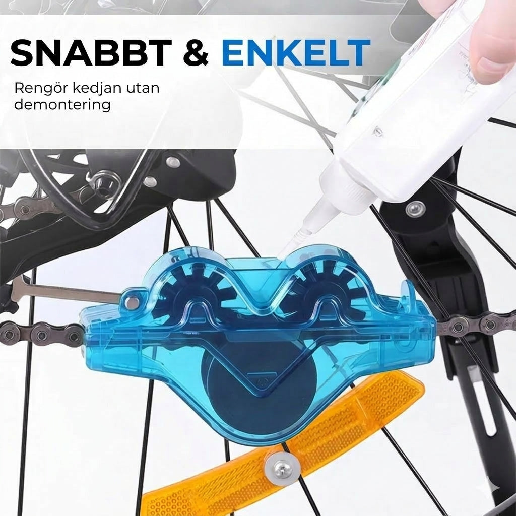 Kedjeskrub™ – Snabb och enkel universalrengörare för kedjor