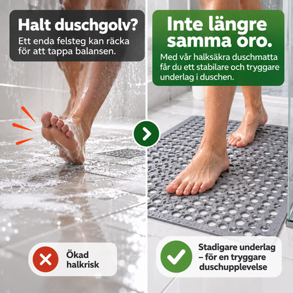 Duscha tryggare – utan att oroa dig för att halka!