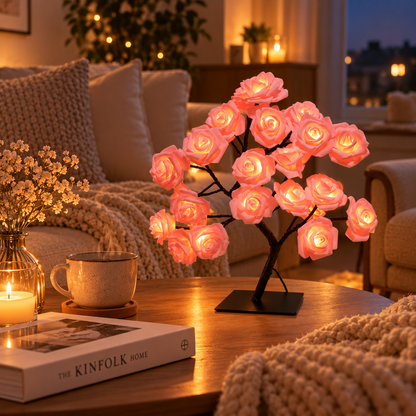 RosGlöd™ – Romantiskt LED-Rosträd
