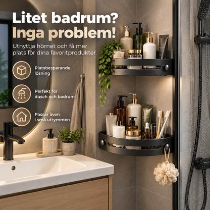BadrumsFlex™ – Borrfri Förvaringshylla.