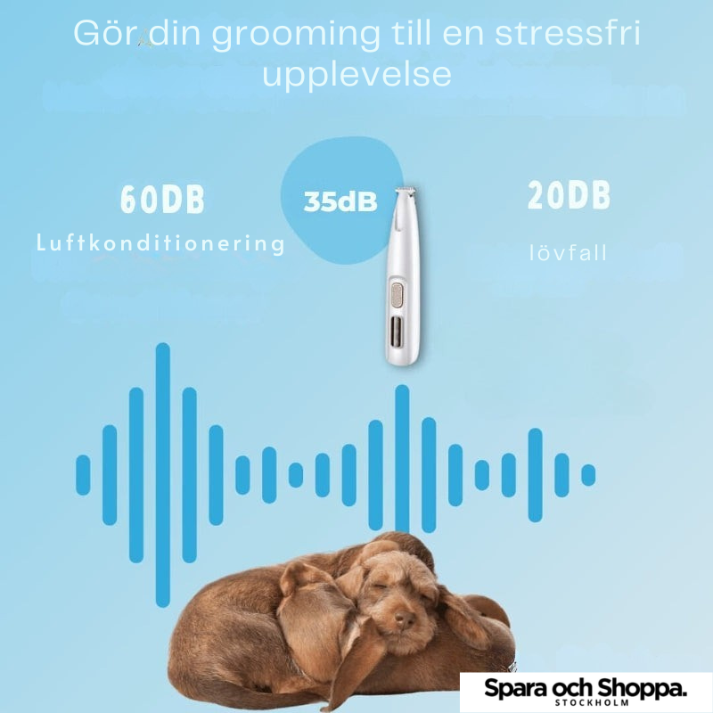 TassTrim™ - Tyst och säker tass-trimmer för din hund