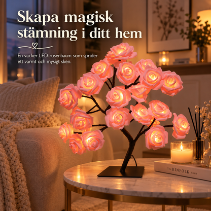 RosGlöd™ – Romantiskt LED-Rosträd