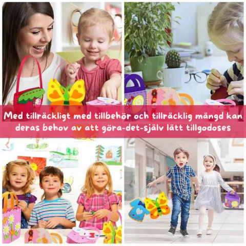 PysselVäska™: Børn DIY Syning Og Håndværk Kreativ Taske Sæt