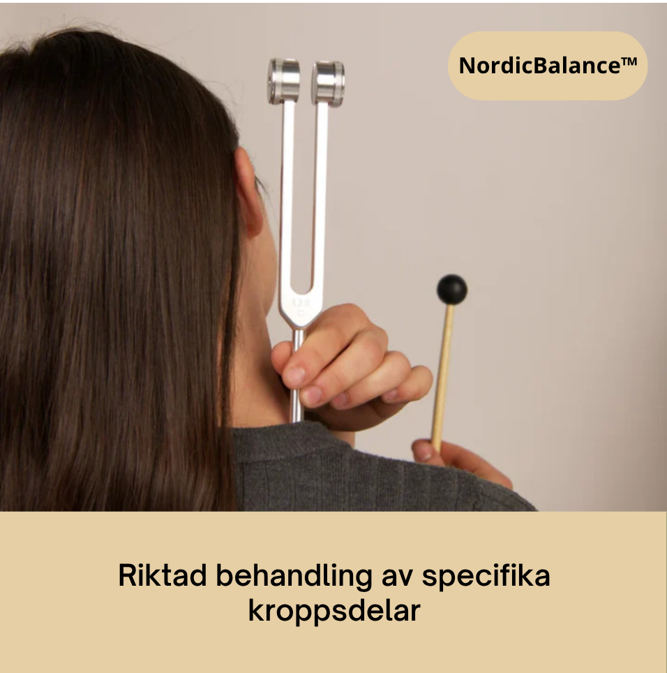 NordicBalance™ 128 Hz stämgaffel – För personer med spänningar och stress i kroppen och musklerna