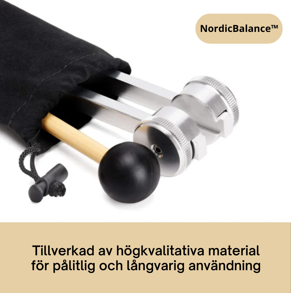 NordicBalance™ 128 Hz stämgaffel – För personer med spänningar och stress i kroppen och musklerna