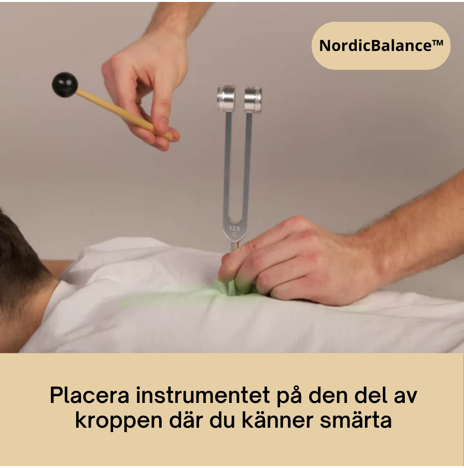 NordicBalance™ 128 Hz stämgaffel – För personer med spänningar och stress i kroppen och musklerna