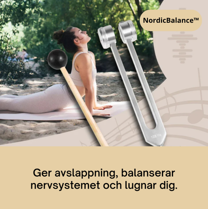 NordicBalance™ 128 Hz stämgaffel – För personer med spänningar och stress i kroppen och musklerna