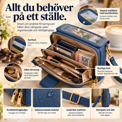 MobilVäska™ – Elegant mobilväska med touchfunktion